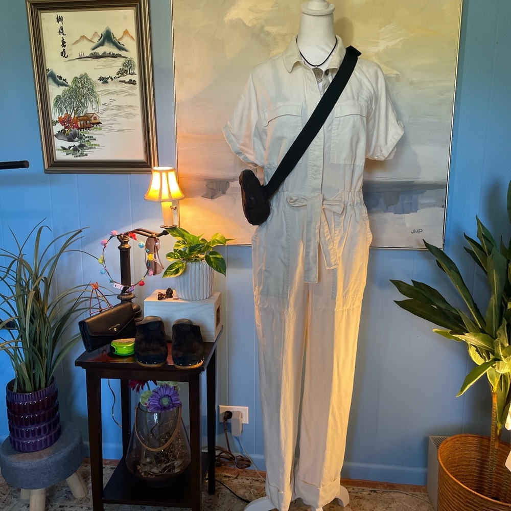 Universal Thread Cream Jumpsuit